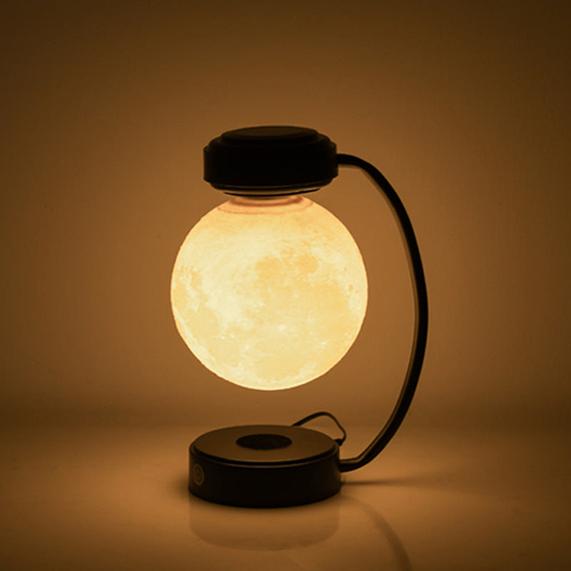 3D LED Levitating Moon Night Light – Magnetic Floating Rotating Lamp
