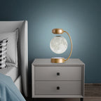 3D LED Levitating Moon Night Light – Magnetic Floating Rotating Lamp