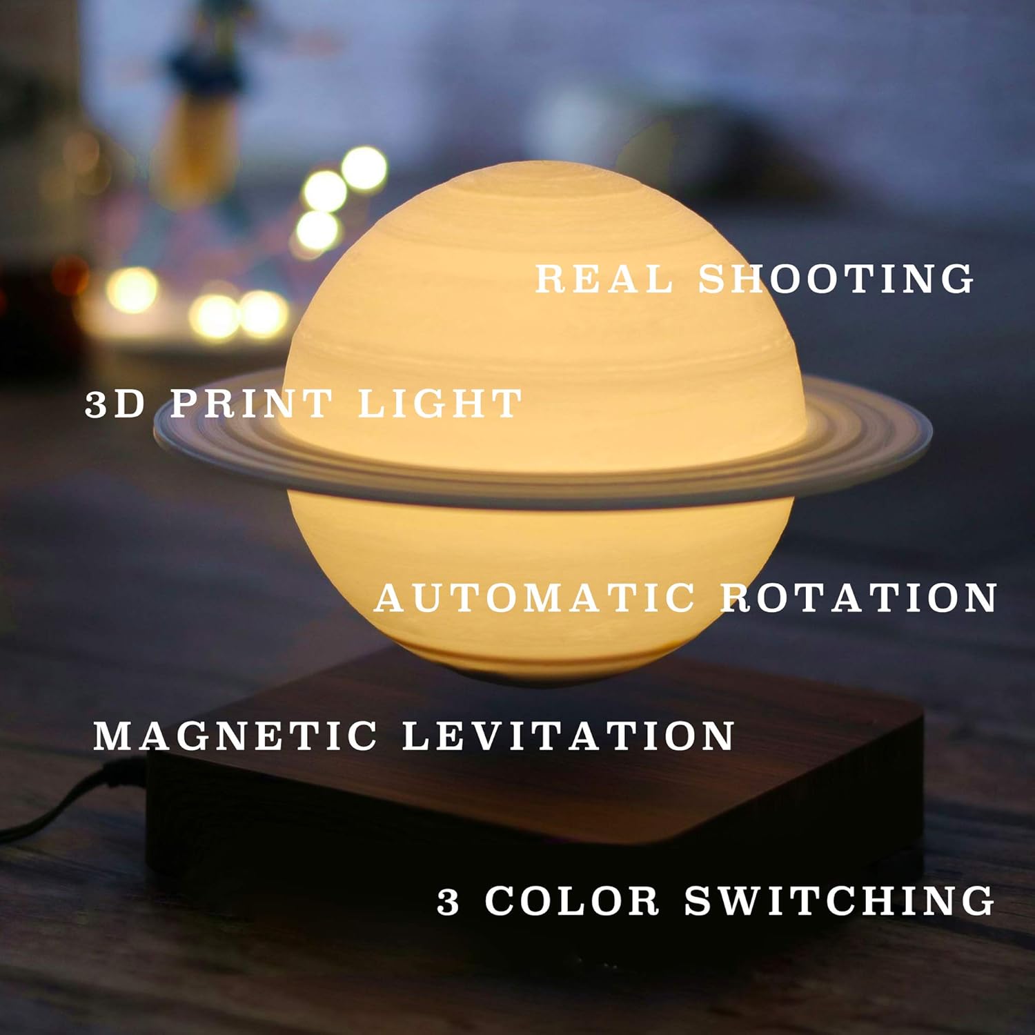 Levitating Moon Lamp – Floating LED Night Light