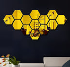 Hexagon Style Acrylic Mirror - Modern Home Decoration