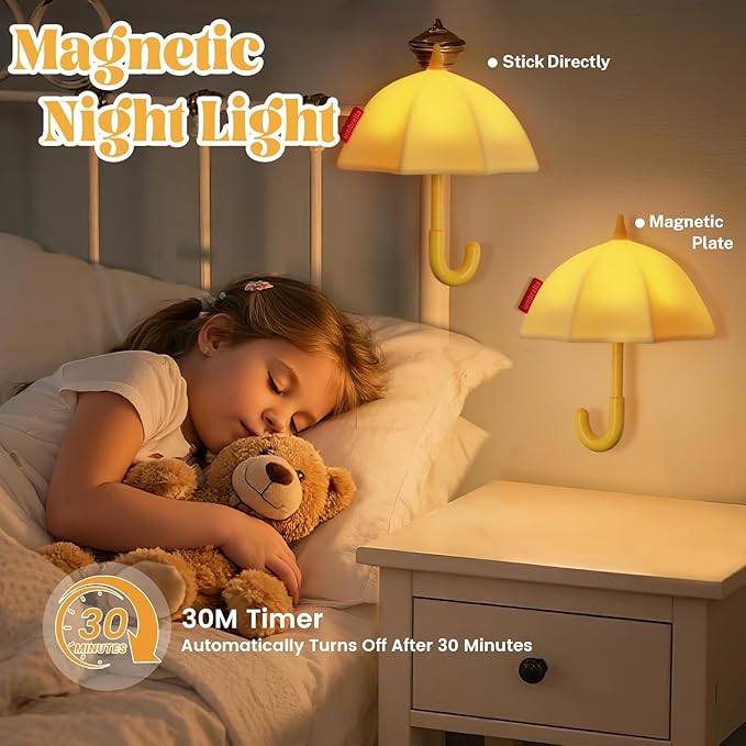 Mini Umbrella Magnetic Silicone Light