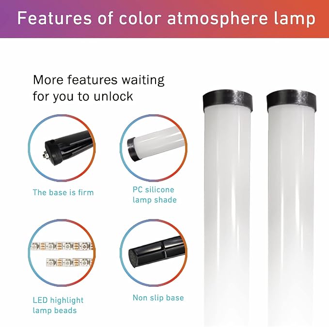 Space-Saving RGB LED Floor Lamp (USB Powered)