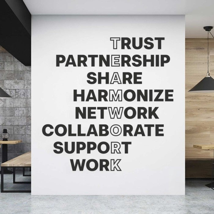 Teamwork Wall Motivational Decor.