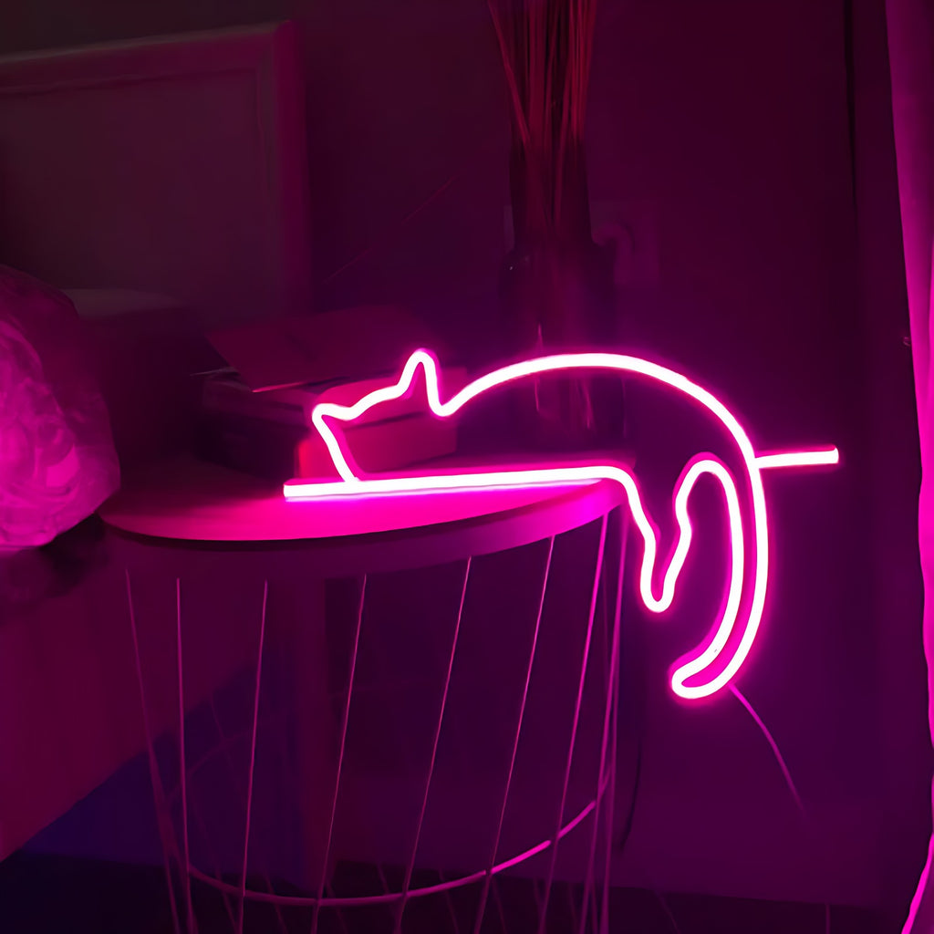 Neon Light-emitting Cat LED Light