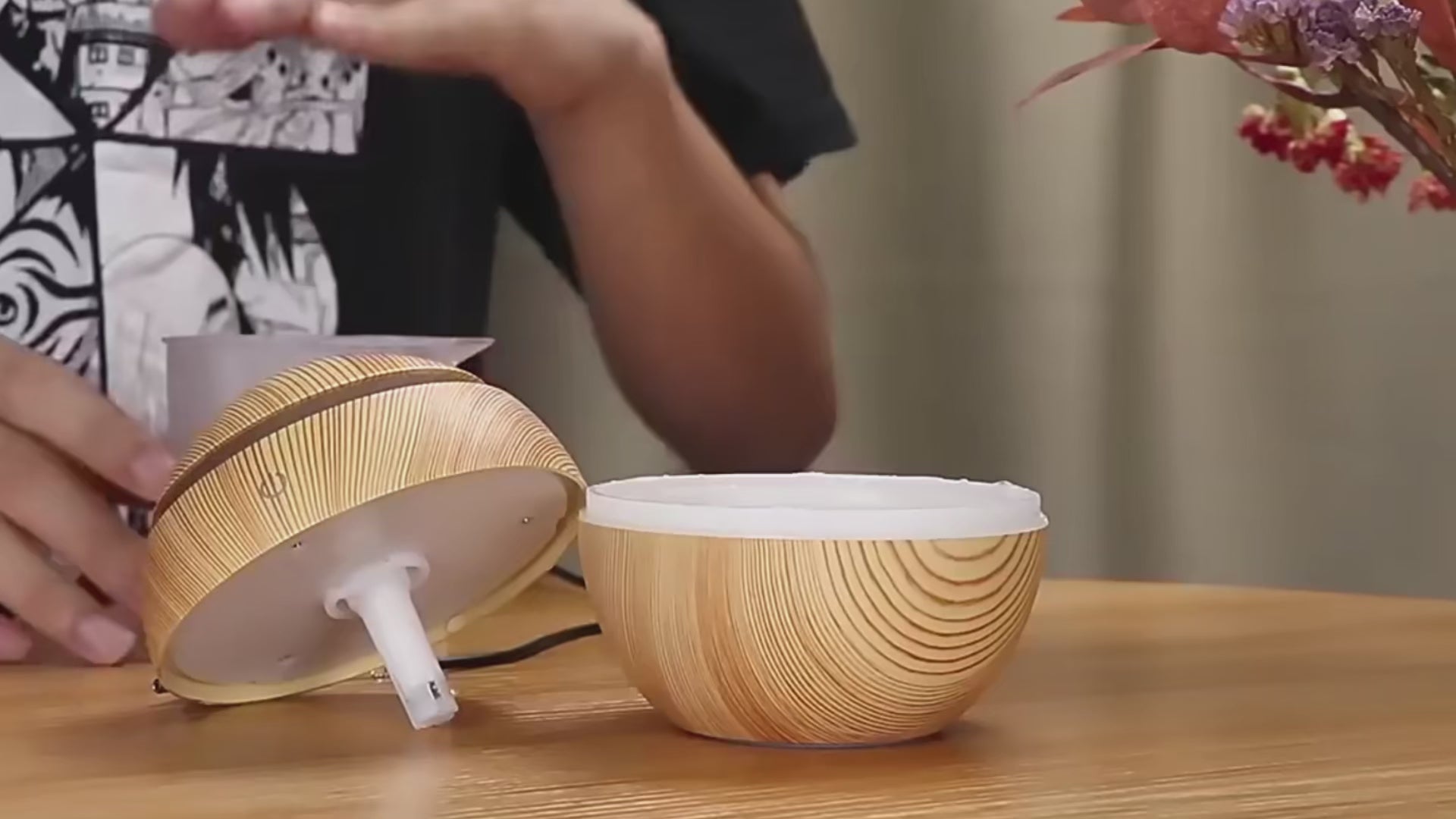 USB Aroma Essential Oil Ultrasonic Cold Steam Diffuser Air Humidifier